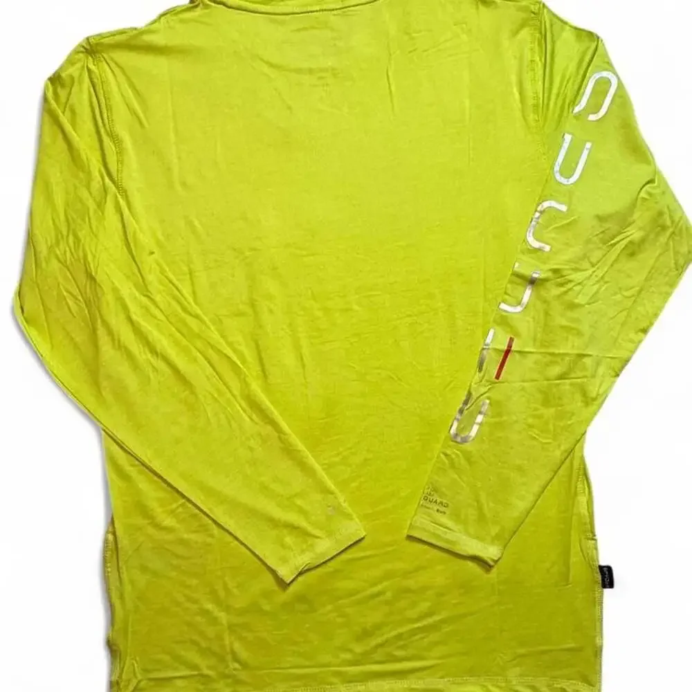Spyder Swim Surf Sand Sun Rash Guard Long Sleeve Shirt Lime Green Small
